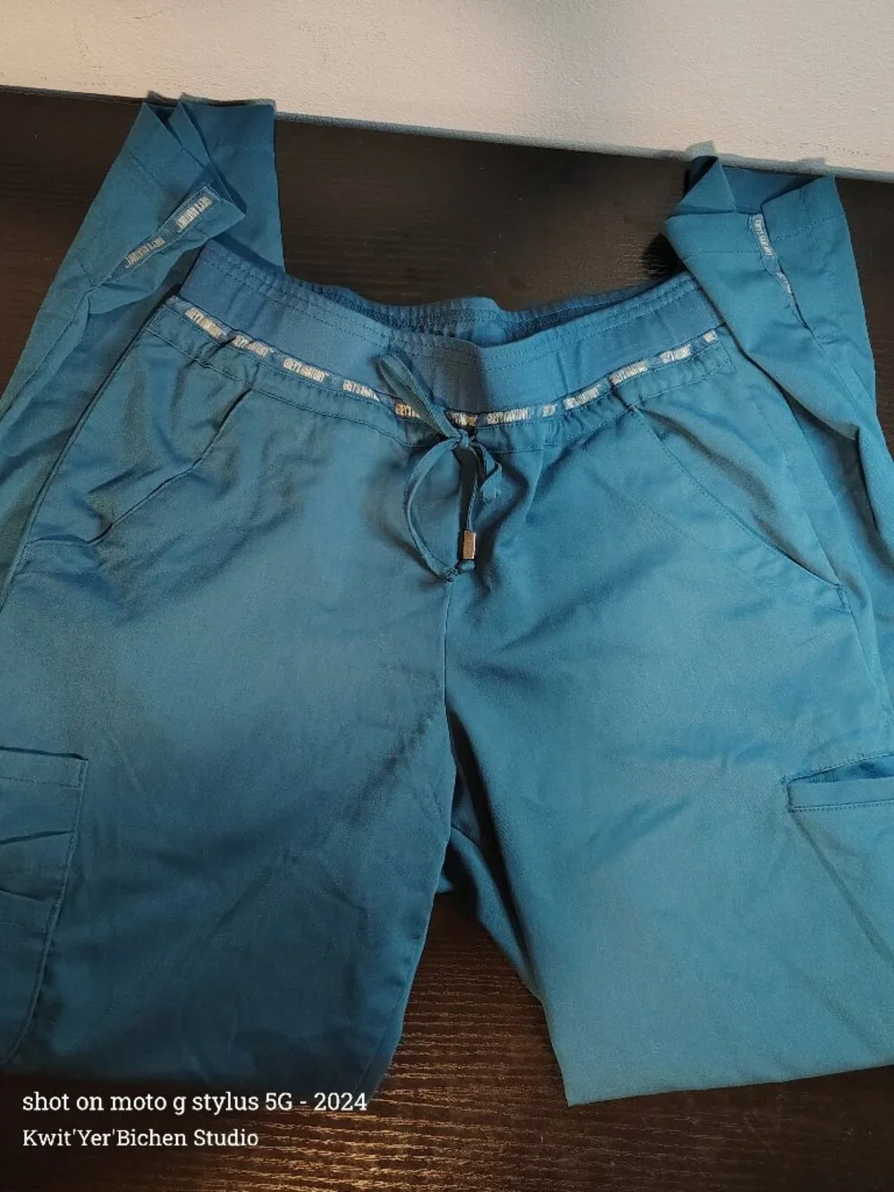 Grey's Anatomy teal scrub pant sz sm